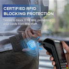 RUNBOX Slim Card Holder Wallet for Men, Minimalist RFID Blocking Wallet - Image 3
