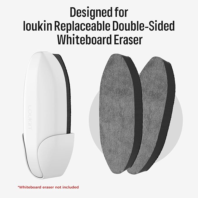 loukin Double-Sided Dry Erase Eraser Refill Pads, Replaceable Pads Designed - Image 7