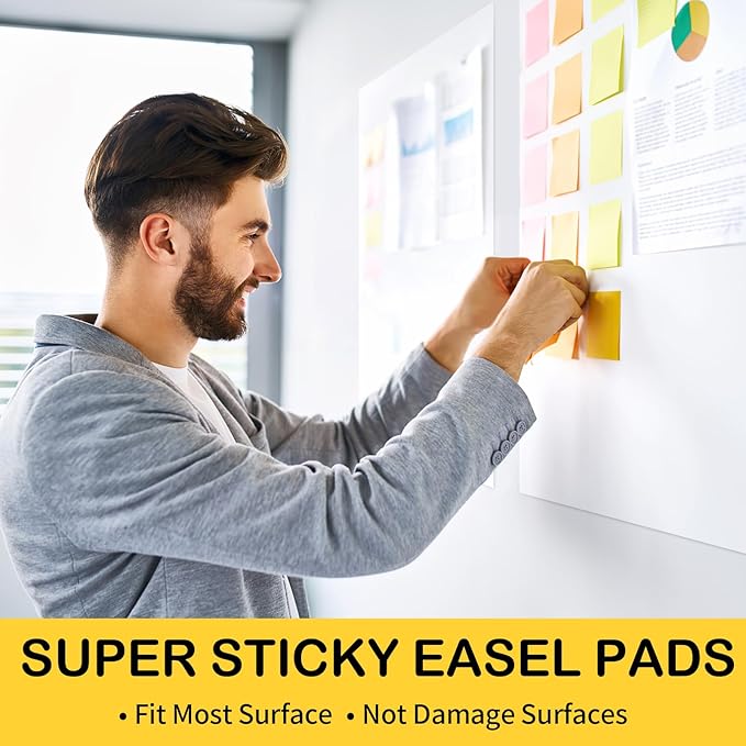 COIDEA Sticky Easel Pad, 25 in x 30 in, Large Sticky Notes - Image 4