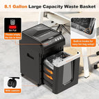 Bonsaii 200-Sheet Auto Feed Paper Shredder, 60-Min Nonstop Heavy Duty Shredders - Image 4