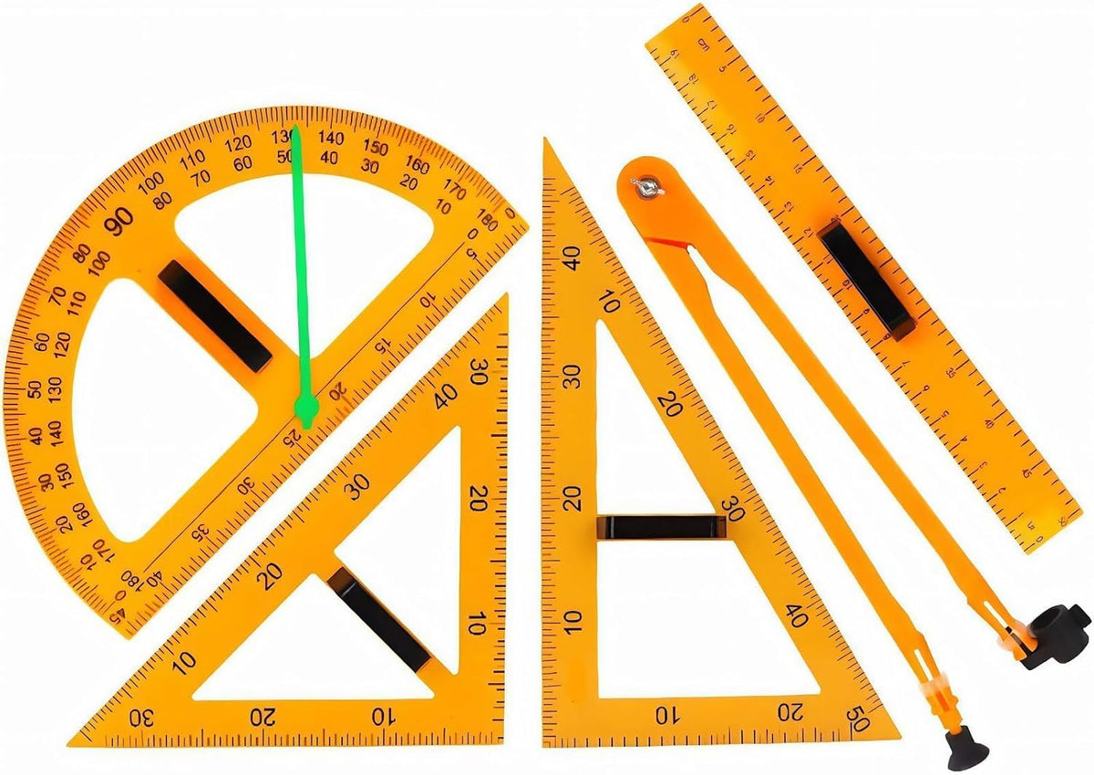 Magnetic Geometry Tool, School Supplies Protractor Compass Set, Teacher Board