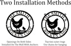 Personalized Metal Coop Sign, Custom Chicken Name Sign, Chicken Coop Decor - Image 2