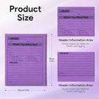 9Pack Phone Message Pads for Office, 4 x 5 Inch Self-Stick Note Pads, While You - Image 2
