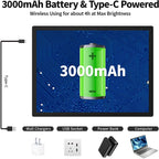 zocelight a3 rechargeable light box with stand/clips,led light shown in use