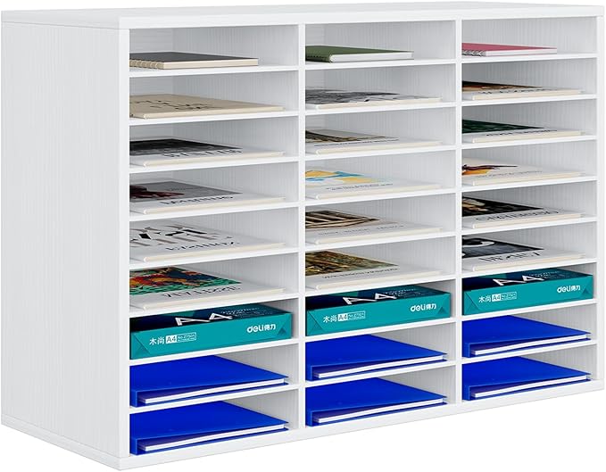 PAG Mail Sorter Organizer, Wood Literature Organizer, Student Mailbox by PAG