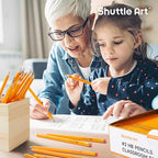 Shuttle Art Wood-Cased #2 HB Pencils, 350 Pack Sharpened Yellow Pencils - Image 6
