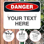 Custom Danger Sign, OSHA Sign, 18x24 Inches, Rust Free .063 Aluminum, Fade - Image 4