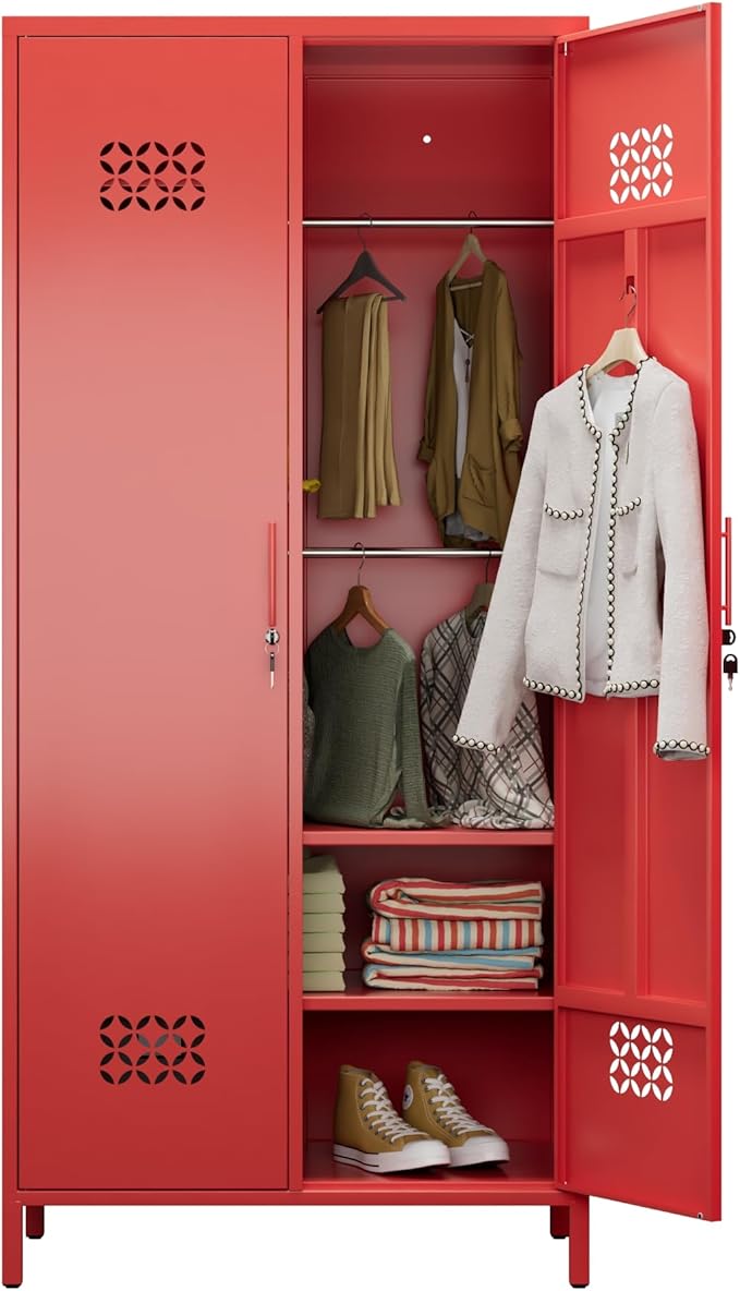 SUPEER 2 Doors Metal Storage Locker by SUPEER