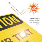 Custom Caution Sign, OSHA Sign, 24x30 Inches, 3M EGP Reflective .080 Aluminum - Image 7