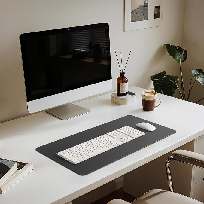 Jotsome Leather Desk Pad Mat, Non-Slip Desk Blotter Pad - Image 4
