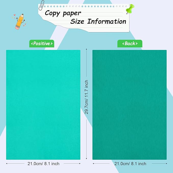 105 Pcs Carbon Transfer Paper 11.7 x 8.3 Inch Tracing Carbon Graphite Copy Paper - Image 2