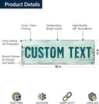 Custom Sign, Custom Street Sign, 11 Font Colors, 13 Font Styles, 4 Hole Options - Image 6