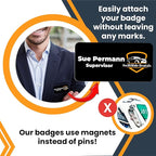 Magnet Me Up Custom Printed Magnetic Name Tag Badge - Image 3