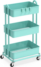 Simple Houseware 3-Tier Heavy Duty Metal Utility Rolling Cart by SimpleHouseware