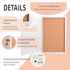 36×24 Inch Lockable Enclosed Bulletin Board, Weather-Resistant Outdoor - Image 3
