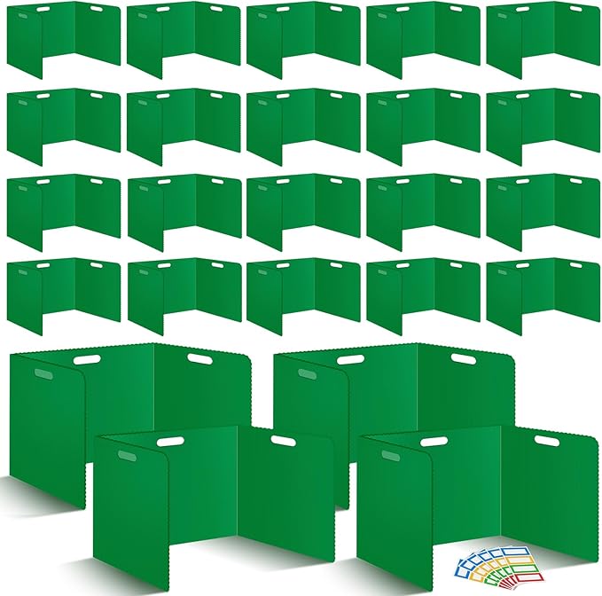 24Pack Desk Dividers for Students 14 × 17.5 × 14 Inch Plastic Durable and by ZSMKJIAYE