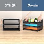 samstar 2 Pack 3 Tier Letter Tray Paper Organizer - Image 4