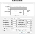 1" x 2-5/8" Address Labels 1500 Labels Sticker Paper - Image 3