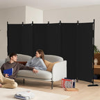 Kecreque 6 Panel Room Divider, 6ft Folding Screen Portable Wall Partition Room by Kecreque