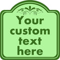 HK SIGNS Custom Aluminum Weatherproof Metal Sign, Modern Customizable, 8*8 Inch by HKSIGNS