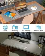 Leather Desk Pad & Protector, Large Mouse Pad & Blotter, Non-Slip PU Leather - Image 6