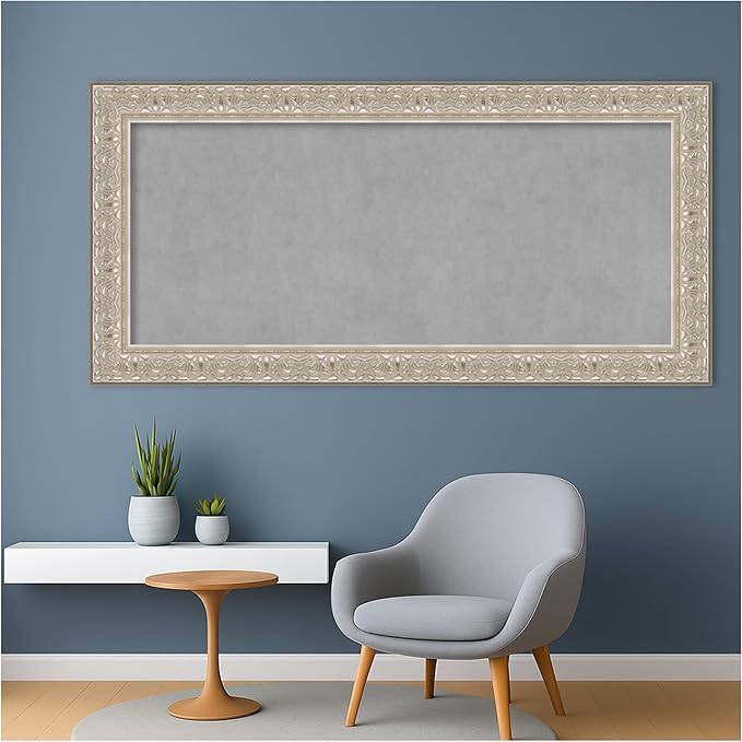Amanti Art Silver Framed Magnetic Board 27x55 Oversize Vision Board - Image 5
