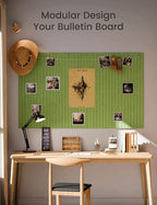 Fluxynara Large Felt Bulletin Board 48" x 36" Cork Board Alternative-12 Pack - Image 5