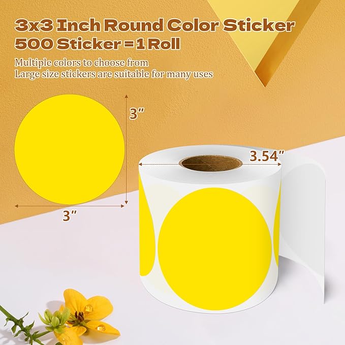 3 Inch Round Color Coding Labels - Image 2