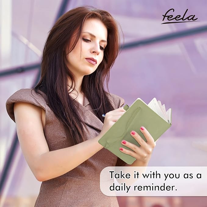feela 5 Pack Notebooks Journals Bulk, Hardcover Classic Ruled Lined Journals - Image 7