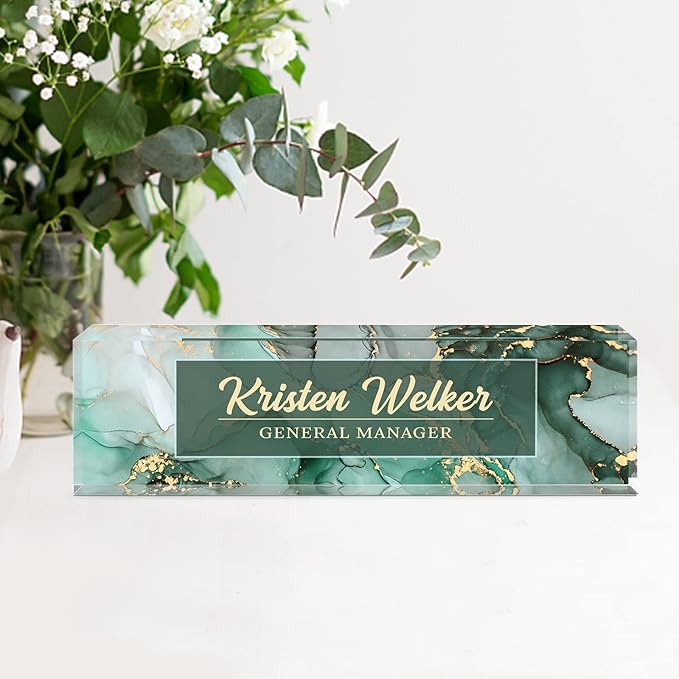 Custom Name Plate for Desk, Desk Name Plate Personalized, Office Decor for - Image 5