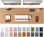 YSAGi Leather Desk Protector, Office Mat, Large Mouse Mat, Non-Slip PU Leather by YSAGi