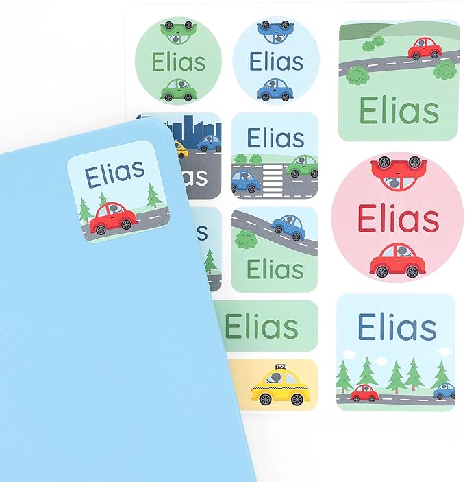 Large Name Labels for Kids by Teddylabels
