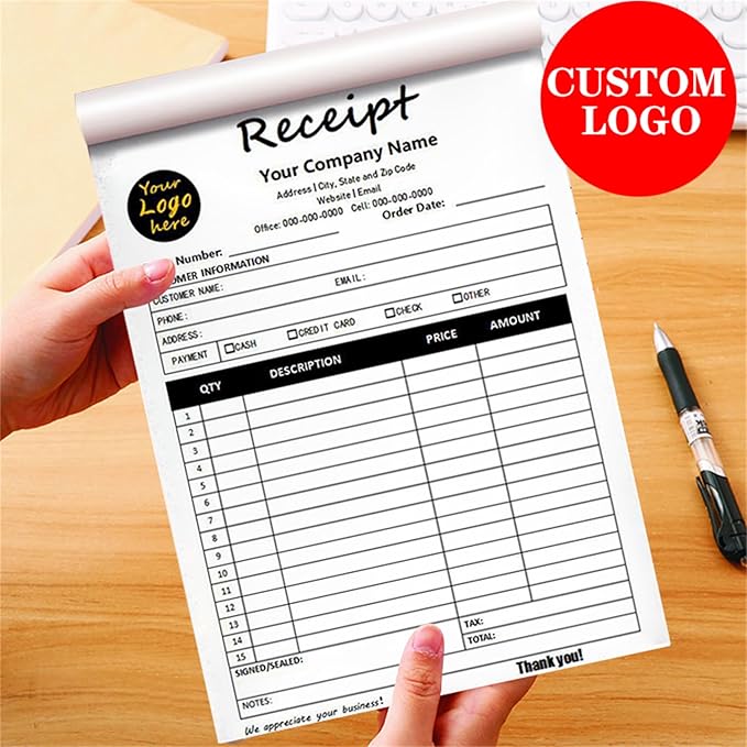 Custom Invoice Book in 3-Part /2-Part Receipt Book - Image 7