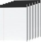 6 Pack Legal Pads 8.5 x 11 College Ruled 300 Sheets Note Pads 8.5 x 11 Notepads by Nichela