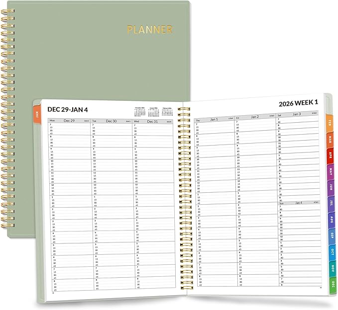 SUNEE 2026 Appointment Book, Quarter-Hourly, Weekly & Monthly by SUNEE