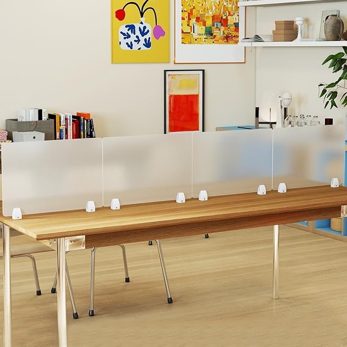 tonchean 4PCS Desk Dividers Office Partitions, Privacy Desk Panel Protective - Image 7