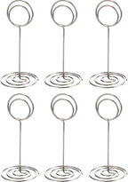 TecUnite 24 Pieces 3.35 Inch Table Number Holder Place Card Photo Holder - Image 5