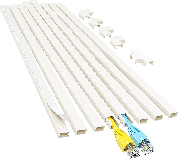 Yecaye Cord Hider, 113in Beige Cord Covers by Yecaye