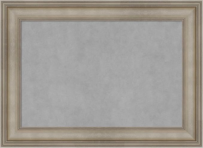 Amanti Art Silver Framed Magnetic Board 21x29 Medium Vision Board by AmantiArt