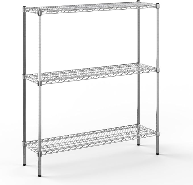 Regal Altair 14" Deep x 48" Wide x 54" Height Wire Shelving Kit | 3-Tier | NSF by Regal+Altair