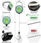 Frog Lanyards for Id Badges, Cute Badge Reel Heavy Duty - Image 6