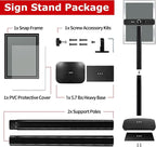 VAIIGO Heavy Duty Sign Holder Stand 8.5x11 Inch - Image 9