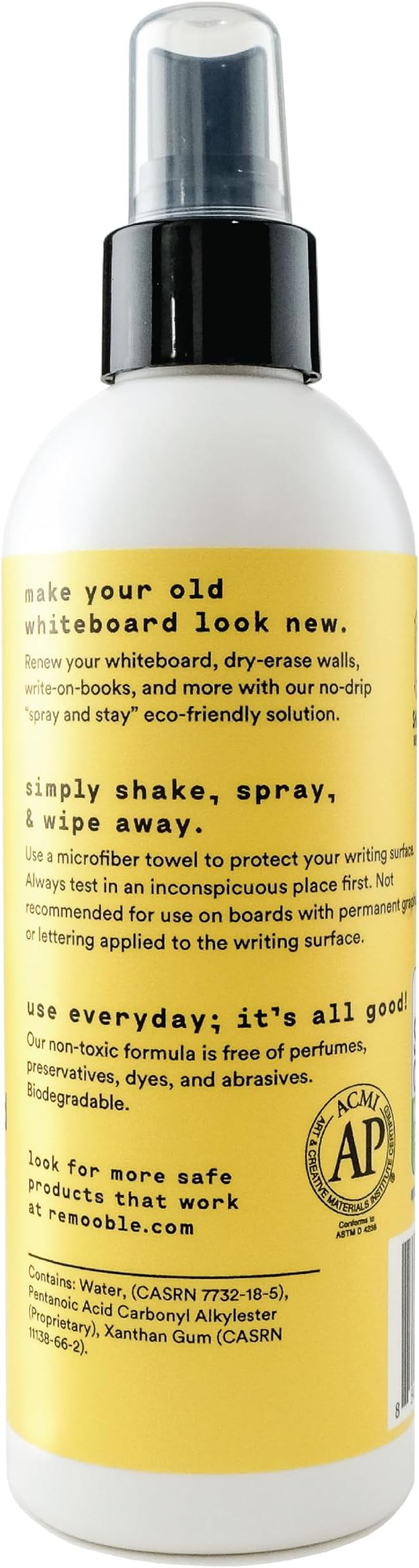 Remooble Dry Erase Whiteboard Cleaner Spray - Image 2