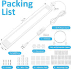 maylit Under Cabinet Lighting Plug in, Renter Friendly Lamp, Wired Indoor Lights - Image 7