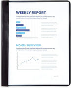 Blue Summit Supplies 25 Black Plastic Report Covers - Image 2