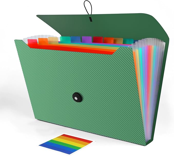 Expanding File Folder, Accordion File Organizer by Weovepaw