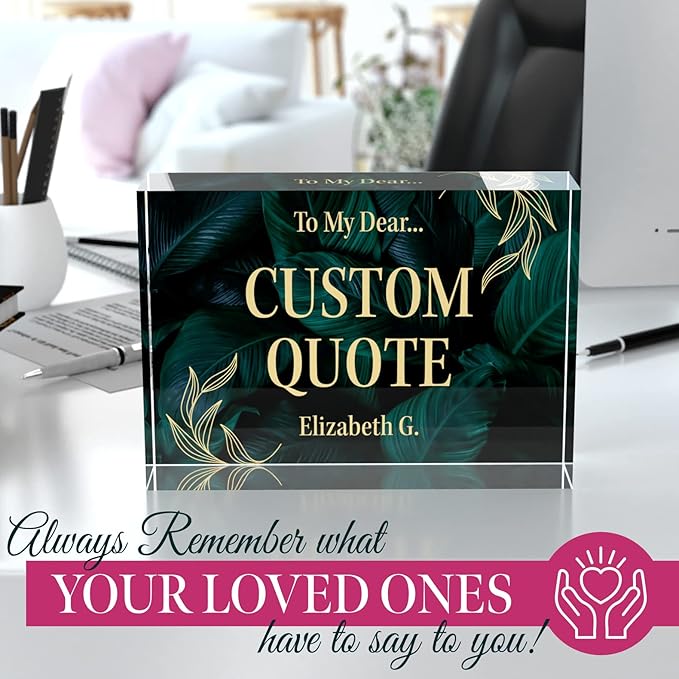 Custom Acrylic Sign Personalized, Custom Desk Name Plate, 18 Styles, - Image 5