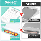 Sooez Glitter Clipboard with Storage, High Capacity Clip Boards 8.5x11 with Pen - Image 2