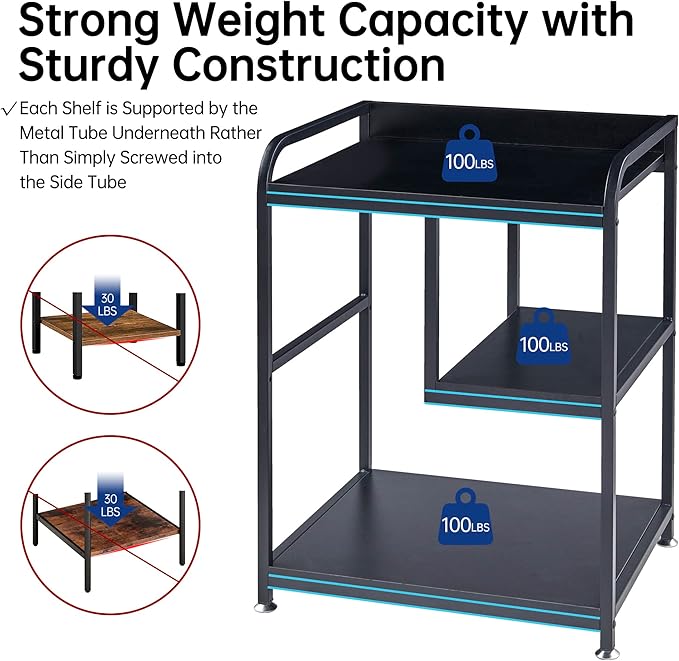Fannova Printer Stand with Storage Shelf - Image 3