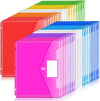 Forvencer Binder Pocket, 48 Pack Super Heavyweight Poly Binder Pocket by Forvencer